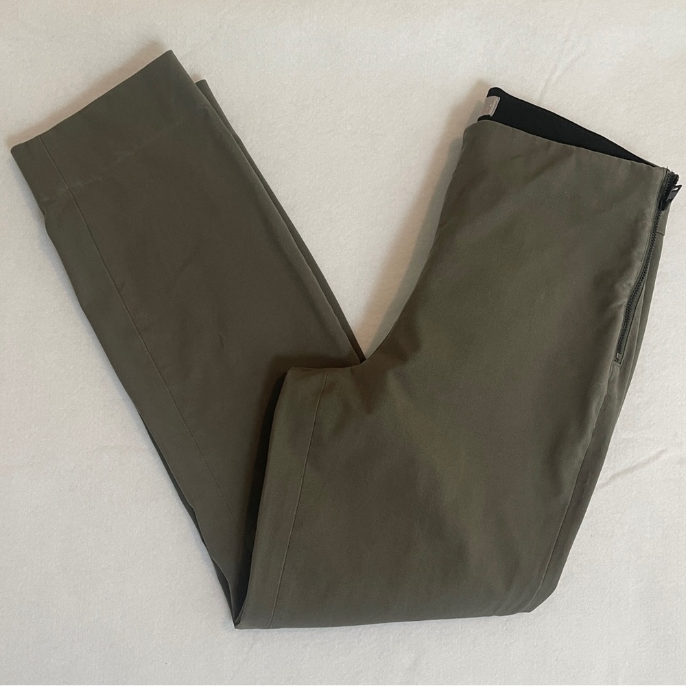 Everlane The Side-Zip Stretch Cotton Pants Olive Women’s Size 4